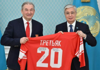 Тоқаев Ресей хоккей федерациясының президентін қабылдады