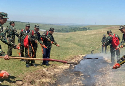 ​Орман және дала өртін сөндіру бойынша тактикалық оқу-жаттығу жиыны өтті