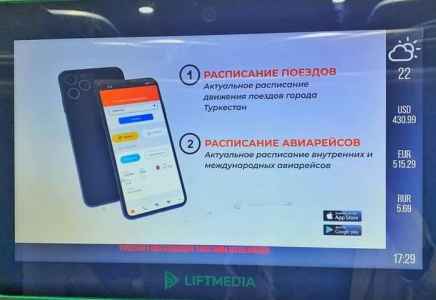 ТҮРКІСТАН: Тұрғын үйлердегі лифттерге заманауи мониторлар орнатылып жатыр