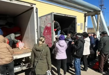 Петропавловлда гуманитарлық көмекті бөлу кезінде төбелес болды