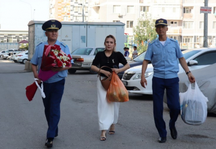 ​«Мектепке жол» акциясы Шымкент қаласының 10216 әскери бөлімінде жалғасын тапты