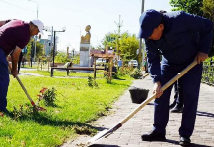 ТҮРКІСТАН: Қазығұртта сенбілік өтті