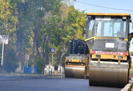 Шымкентте жол құрылыс жұмыстары жоспарға сай жүргізіліп жатыр