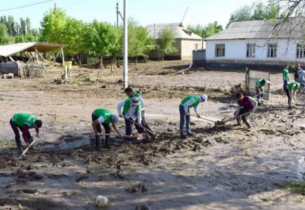 ТҮРКІСТАН: Су тасқыны мен дауылдан зардап шеккендерге көмек көрсетіледі