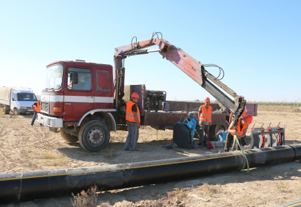 ​Арыс қаласына алғаш рет көгілдір отын тартыла бастады