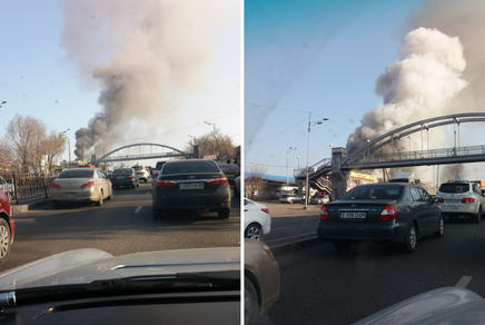 Алматыда жанармай бекеті өртенді