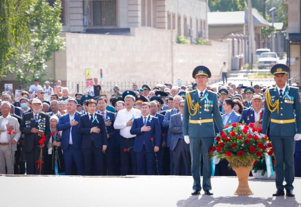 Шымкентте Ұлы Жеңістің 78 жылдығына арналған салтанатты іс шара өтті