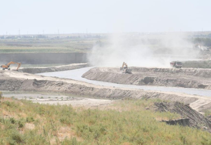 ТҮРКІСТАН: Келес өзенінде селден қорғау шаралары пысықталды