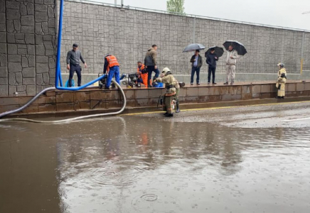 Толассыз жаңбыр салдарынан Алматы көшелерін су басты