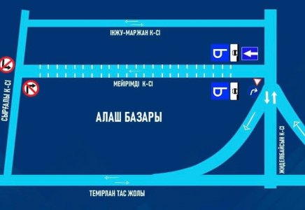 ШЫМКЕНТ: Мейірімді көшесі бір бағытты көлік қозғалысына өзгертіледі