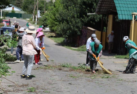 ТҮРКІСТАН: Төлебидегі тазалық жұмыстарына 1200-ге жуық адам қатысты