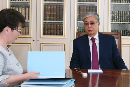 Президент Есеп комитетінің төрайымын қабылдады 