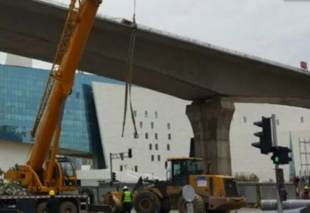 LRT-ның монолитті балкаларын орнату жұмысы аяқталды