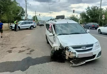 Оралда жол апатынан жеті бала зардап шекті