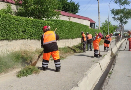 Шымкентте барлық аудандарда санитарлық тазалық жұмыстары жүргізілді