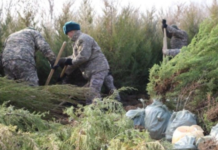 ТҮРКІСТАН: Арысты абаттандыруға әскерилер де атсалысты