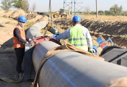 Шымкенттегі үш магистралды су құбырының құрылысы биыл аяқталады