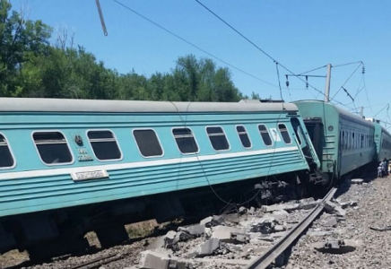 ​Жамбыл облысында пойыздың рельстен шығып кету себебі анықталды 