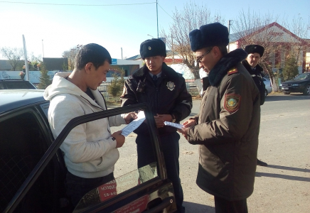 Қазығұртта автокөліктердегі өрт қауіпсіздігі түсіндірілді 