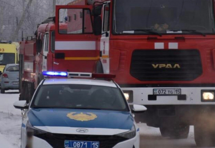 Павлодарда сауда үйінде батут өртенді